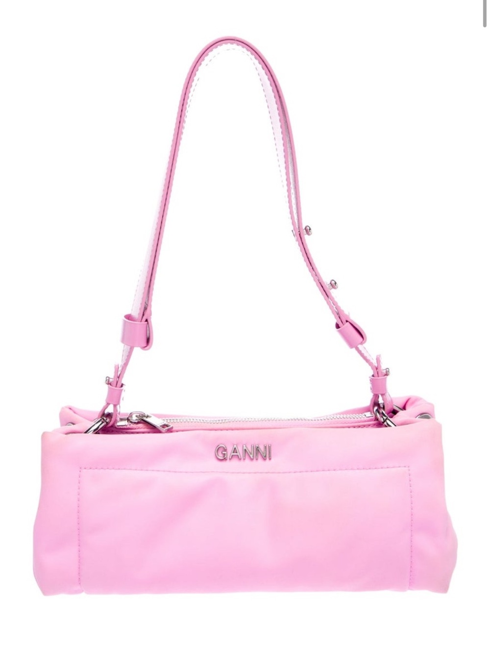 Ganni Pink nylon Shoulder Bag